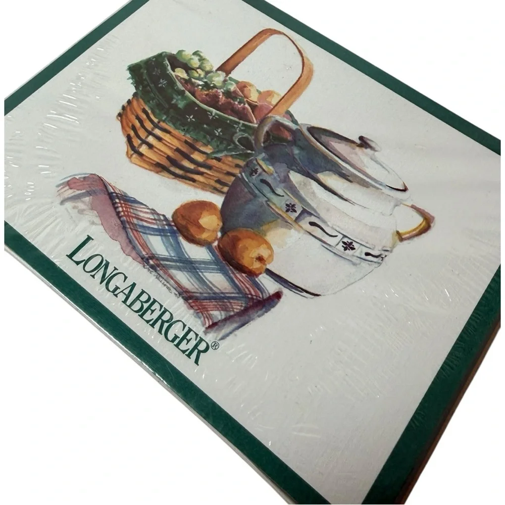 The Longaberger Company Note Pad & Note Cards Set – New Sealed – Basket Design